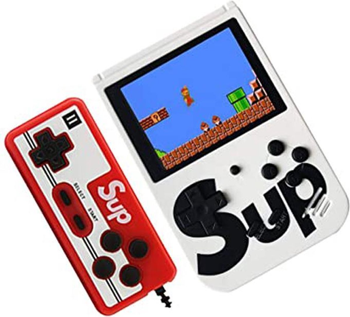 [Extra Controller] + Mini Retro Sup Gamebox - 400 Spelletjes - Wit - Retro Classic - USB Kabel - AV Kabel - Extra Controller